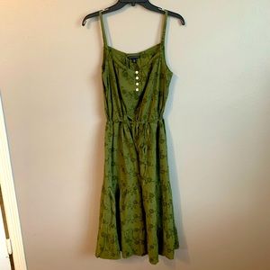Banana Republic Olive Green Sundress Size 8
